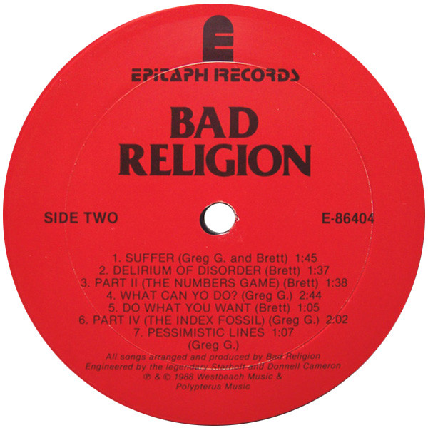 Bad Religion - Suffer | Epitaph (E-86404) - 4