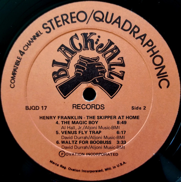 Henry Franklin - The Skipper At Home | Black Jazz Records (BJQD/17) - 4 Henry Franklin - The Skipper At Home | Black Jazz Records (BJQD/17) - 4