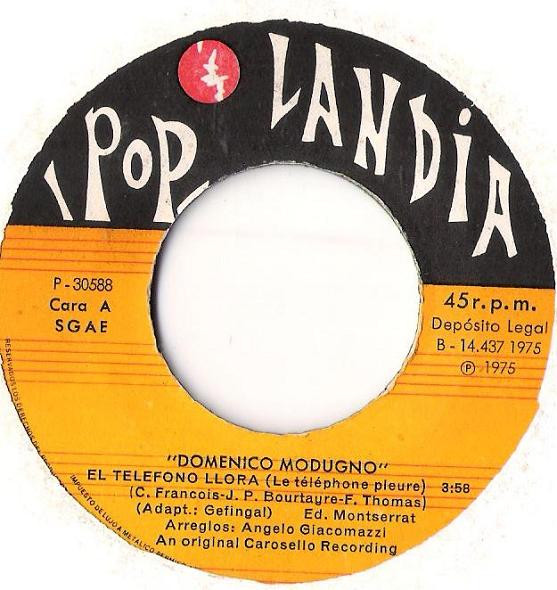 Domenico Modugno - El Teléfono Llora | Poplandia (P-30588) - 3