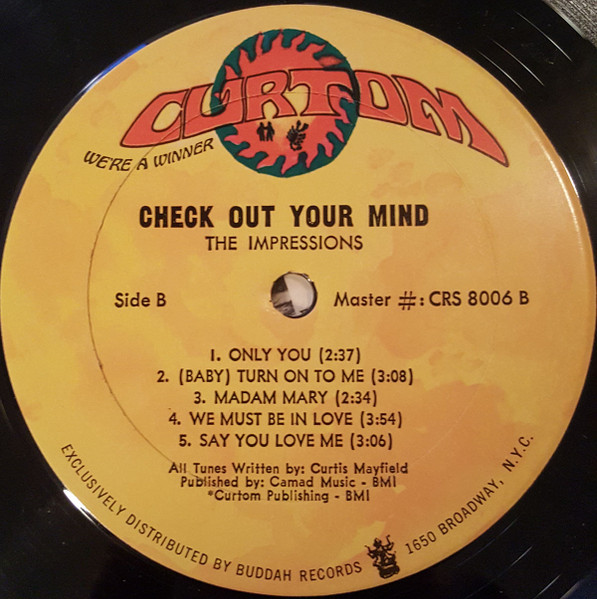 The Impressions - Check Out Your Mind! | Curtom (CRS 8006) - 4 The Impressions - Check Out Your Mind! | Curtom (CRS 8006) - 4