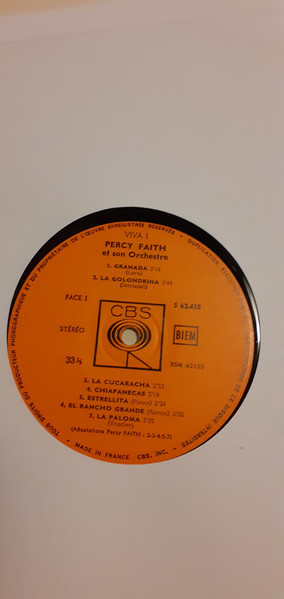 Percy Faith & His Orchestra - Viva! La Musique Du Mexique | CBS (S 62 410) - 3