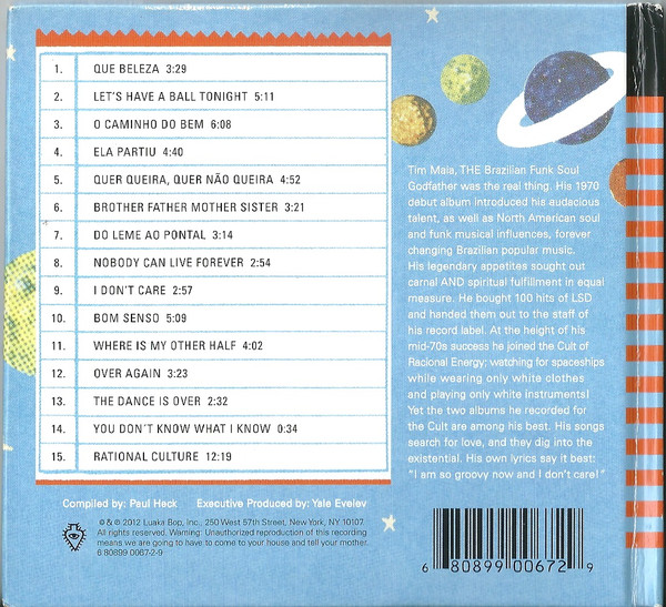 Tim Maia - Nobody Can Live Forever (The Existential Soul Of Tim Maia) | Luaka Bop (6 80899 0067-2-9) - 2