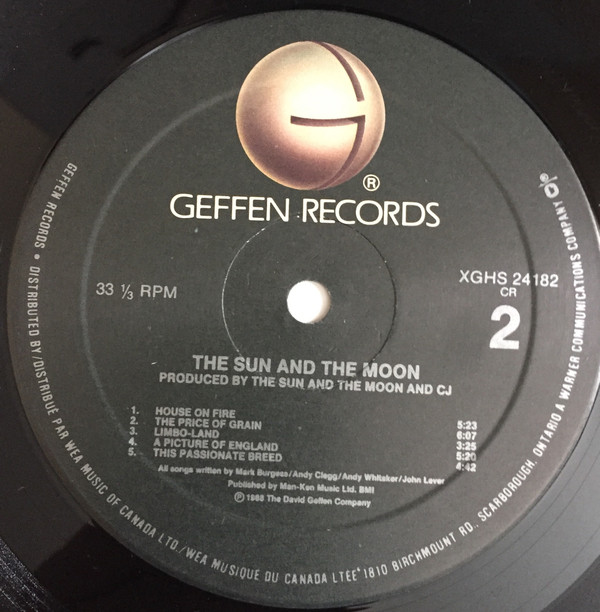 The Sun And The Moon - Le Soleil, La Lune | Geffen Records (XGHS 24182) - 3 The Sun And The Moon - Le Soleil, La Lune | Geffen Records (XGHS 24182) - 3