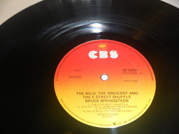 Bruce Springsteen - The Wild, The Innocent & The E Street Shuffle | CBS (SBP 234454) - 4 Bruce Springsteen - The Wild, The Innocent & The E Street Shuffle | CBS (SBP 234454) - 4