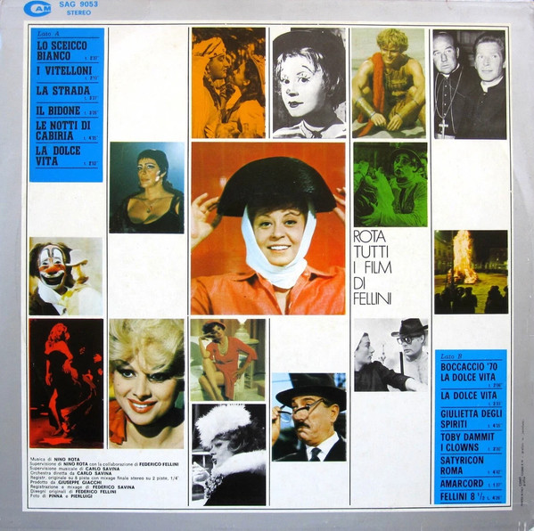 Nino Rota - Tutti I Film Di Fellini | CAM (SAG 9053) - 2