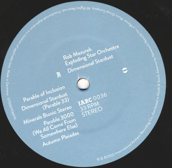 Rob Mazurek / Exploding Star Orchestra - Dimensional Stardust | International Anthem Recording Company (IARC0036) - 3 Rob Mazurek / Exploding Star Orchestra - Dimensional Stardust | International Anthem Recording Company (IARC0036) - 3