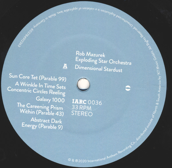 Rob Mazurek / Exploding Star Orchestra - Dimensional Stardust | International Anthem Recording Company (IARC0036) - 2 Rob Mazurek / Exploding Star Orchestra - Dimensional Stardust | International Anthem Recording Company (IARC0036) - 2