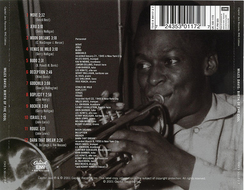 Miles Davis - Birth Of The Cool | Capitol Jazz (7243 5 30117 2 7) - 2