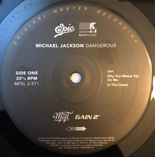 Michael Jackson - Dangerous | Mobile Fidelity Sound Lab (MFSL2-571) - 4