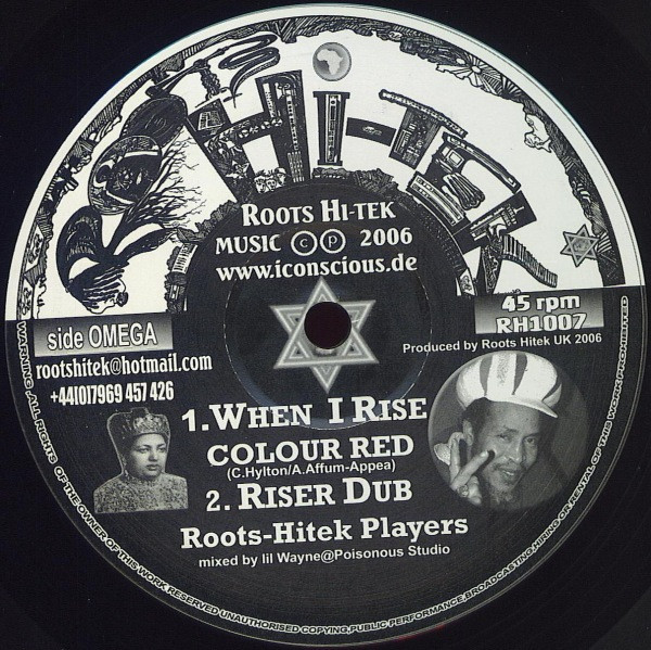 Colour Red - Spiritual Warfare / When I Rise | Roots Hi-Tek (RH1007) - 2
