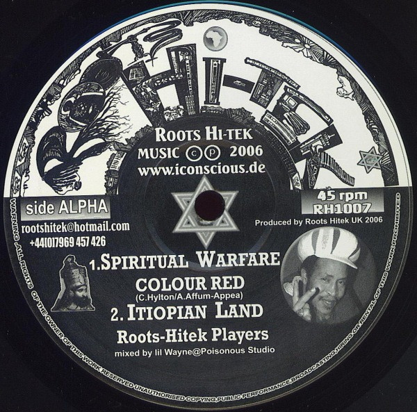 Colour Red - Spiritual Warfare / When I Rise | Roots Hi-Tek (RH1007) - main