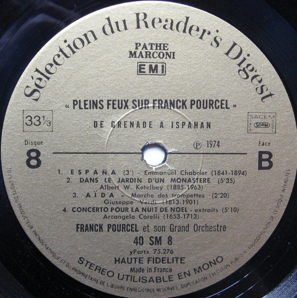 Franck Pourcel - Pleins Feux Sur Franck Pourcel 8 (De Grenade À Ispahan) | Reader's Digest (40 SM 8) - 4 Franck Pourcel - Pleins Feux Sur Franck Pourcel 8 (De Grenade À Ispahan) | Reader's Digest (40 SM 8) - 4