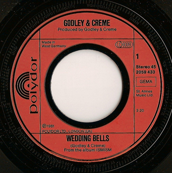Godley & Creme - Wedding Bells | Polydor (2059 433) - 3