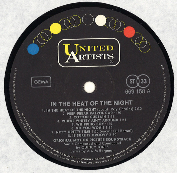 Quincy Jones - In The Heat Of The Night: Original Motion Picture Soundtrack | United Artists Records (669 158) - 3 Quincy Jones - In The Heat Of The Night: Original Motion Picture Soundtrack | United Artists Records (669 158) - 3