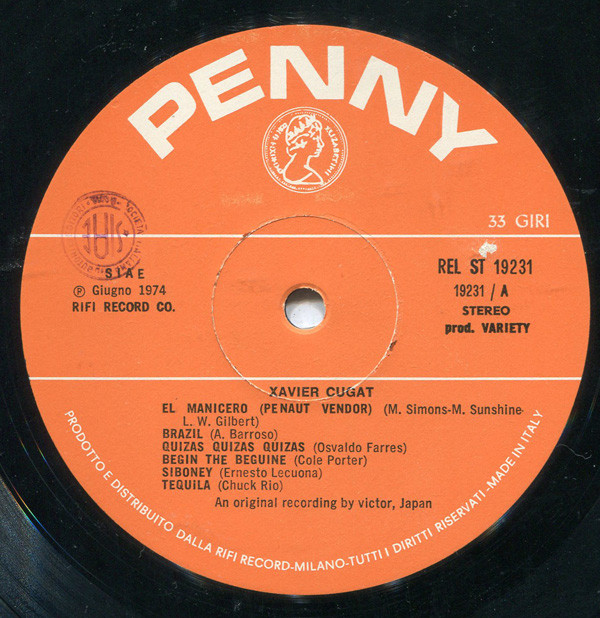 Xavier Cugat - Xavier Cugat | Variety (REL ST 19231) - main