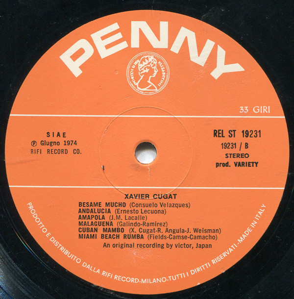 Xavier Cugat - Xavier Cugat | Variety (REL ST 19231) - 2