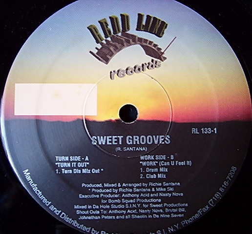 Sweet Grooves - Work (Can You Feel It) / Turn It Out | Reddline Records (RL 133-1) - main