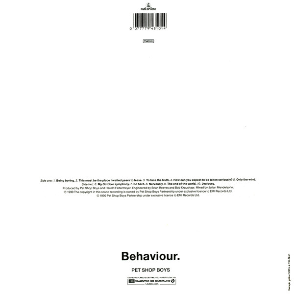 Pet Shop Boys - Behaviour | Parlophone (7943101) - 2