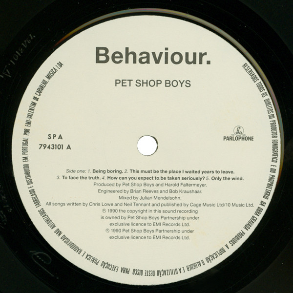 Pet Shop Boys - Behaviour | Parlophone (7943101) - 3
