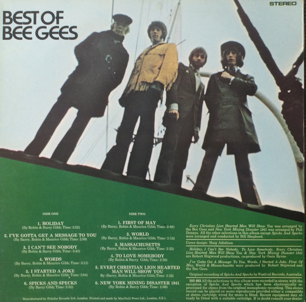 Bee Gees - Best Of Bee Gees | Polydor (583 063) - 2 Bee Gees - Best Of Bee Gees | Polydor (583 063) - 2