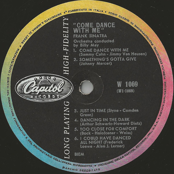 Frank Sinatra - Come Dance With Me! | Capitol Records (W.1069) - 3 Frank Sinatra - Come Dance With Me! | Capitol Records (W.1069) - 3