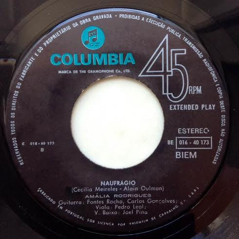Amália Rodrigues - Zé Soldado Soldadinho | Columbia (8E 016 40173) - 2