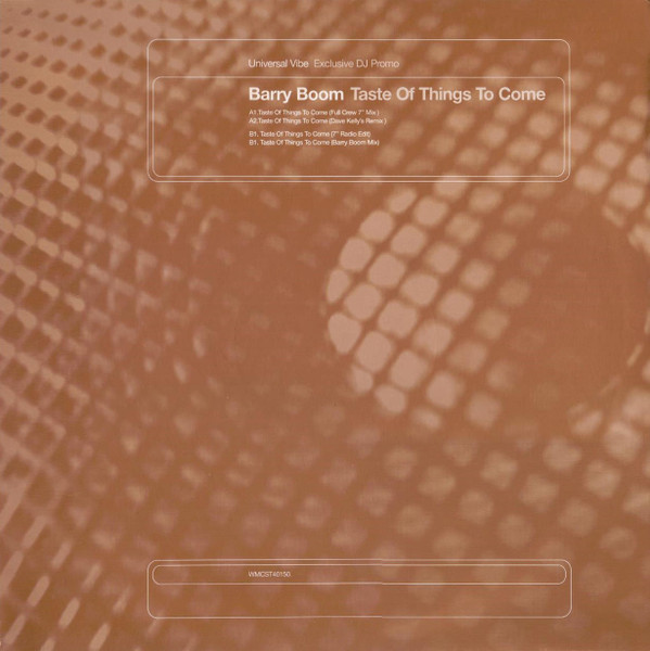 Barry Boom - Taste Of Things To Come | Universal (WMCST 40150) - main Barry Boom - Taste Of Things To Come | Universal (WMCST 40150) - main