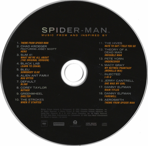 Various - Music From And Inspired By Spider-Man [CD] | Columbia (CK 86402) - 3