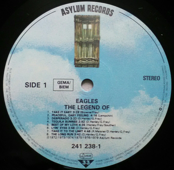 Eagles - La Légende Des Eagles | Asylum Records (241 238-1) - 4