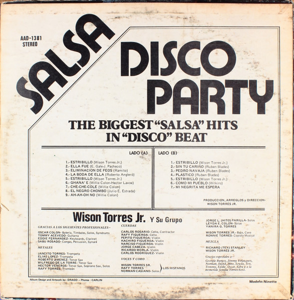 Wison Torres Jr Y Su Combo - Salsa Disco Party | SB Records (AAD-1381) - 2 Wison Torres Jr Y Su Combo - Salsa Disco Party | SB Records (AAD-1381) - 2