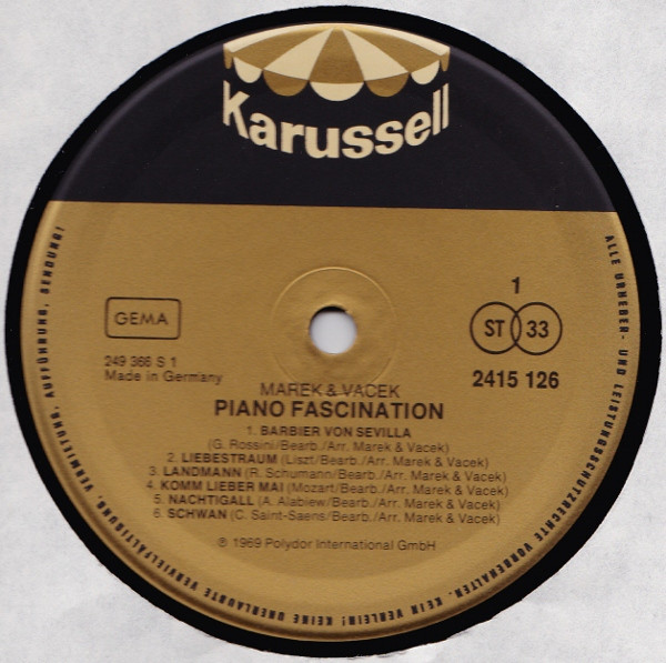 Marek & Vacek - Piano Fascination | Karussell (2415 126) - 3 Marek & Vacek - Piano Fascination | Karussell (2415 126) - 3