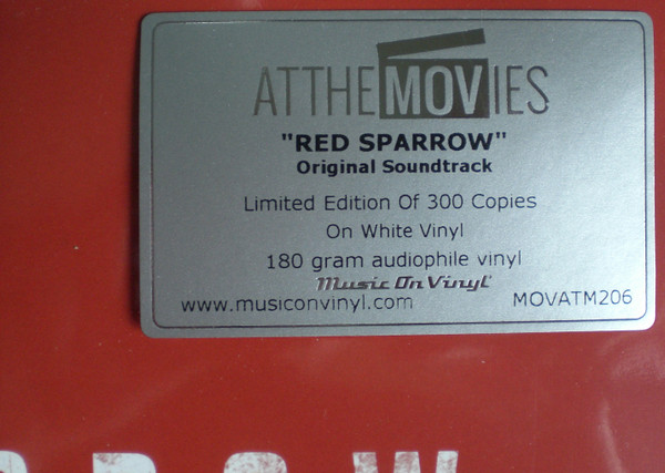 James Newton Howard - Red Sparrow (Original Motion Picture Soundtrack) (2LP - MOV - Limited Numbered Edition - White Vinyl) [Vinyl] | Music On Vinyl (MOVATM206) - 3
