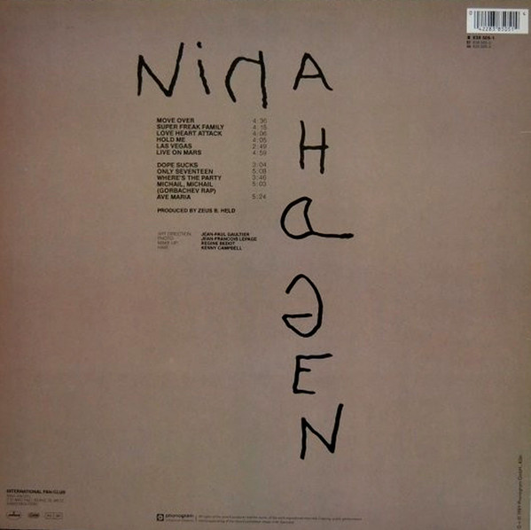 Nina Hagen - Nina Hagen | Mercury (838 505-1) - 3