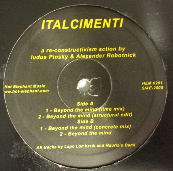 Italcimenti - Beyond The Mind | Hot Elephant Music (HEM0201) - main Italcimenti - Beyond The Mind | Hot Elephant Music (HEM0201) - main