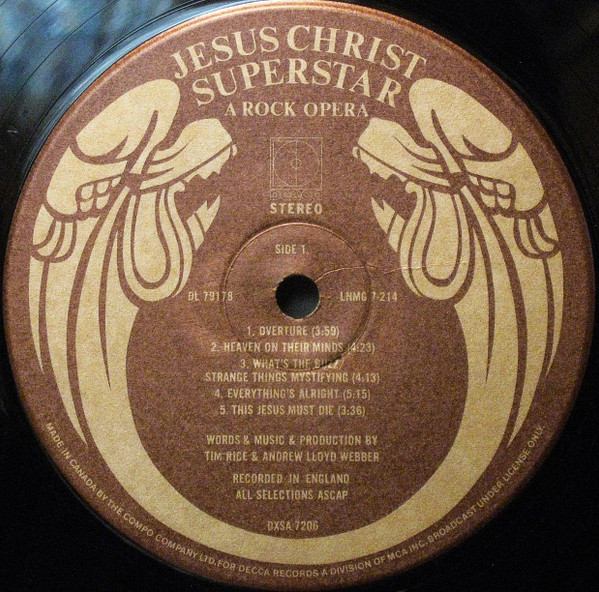 Andrew Lloyd Webber & Tim Rice - Jesus Christ Superstar - A Rock Opera (2LP - Boxset) [Vinyl] | Decca (DXSA 7206) - 4