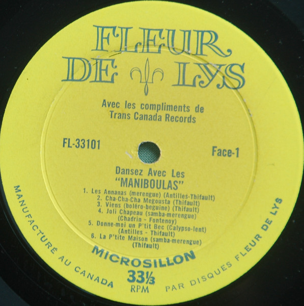 Les Maniboulas - Vous Voulez Danser ! [Vinyl] | Fleur De Lys (FL-33101) - 3