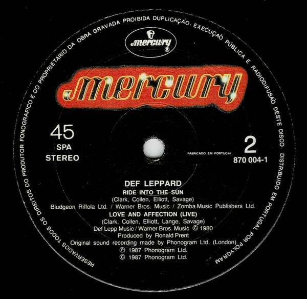 Def Leppard - Hysteria | Mercury (870 004-1) - 4