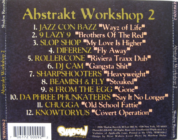 Various - Abstrakt Workshop 2 | Shadow Records (SDW009-2) - 2