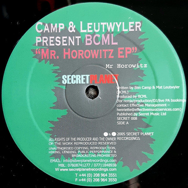 BCML - Mr. Horowitz EP (Part 1) | Secret Planet (SECRET 008)