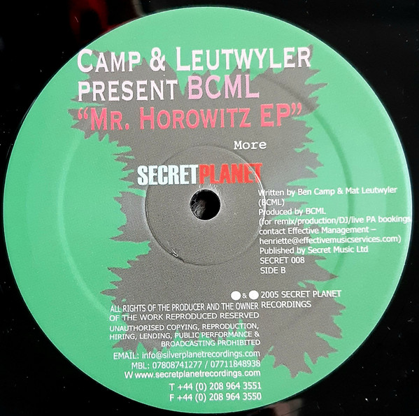 BCML - Mr. Horowitz EP (Part 1) | Secret Planet (SECRET 008) - 2