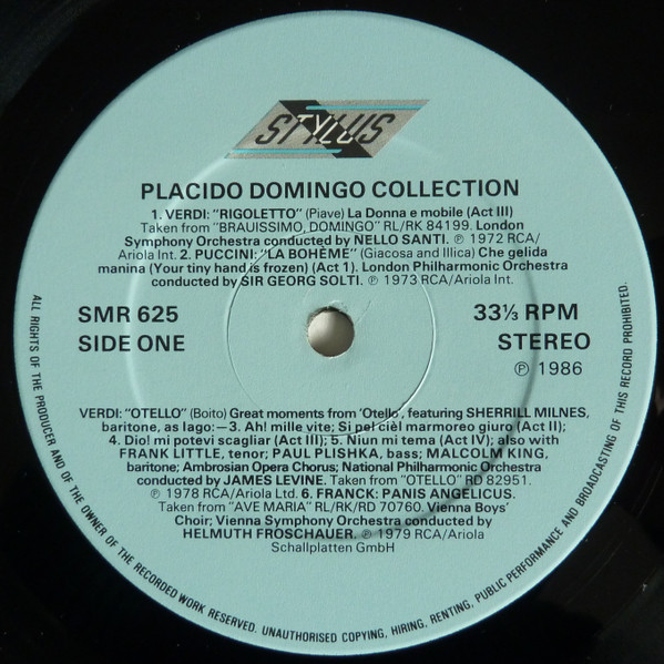 Placido Domingo - Placido Domingo Collection | Stylus (SMR 625) - 3 Placido Domingo - Placido Domingo Collection | Stylus (SMR 625) - 3
