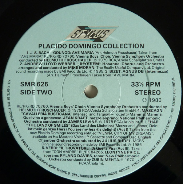 Placido Domingo - Placido Domingo Collection | Stylus (SMR 625) - 4 Placido Domingo - Placido Domingo Collection | Stylus (SMR 625) - 4