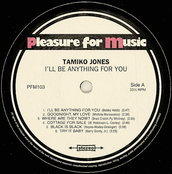 Tamiko Jones - I'll Be Anything For You | Pleasure For Music (PFM103) - 3 Tamiko Jones - I'll Be Anything For You | Pleasure For Music (PFM103) - 3