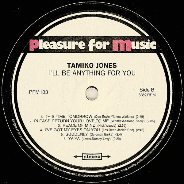 Tamiko Jones - I'll Be Anything For You | Pleasure For Music (PFM103) - 4 Tamiko Jones - I'll Be Anything For You | Pleasure For Music (PFM103) - 4