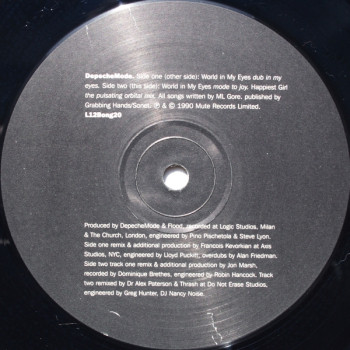 Depeche Mode - World In My Eyes / Happiest Girl | Mute (L12 Bong 20) - 4