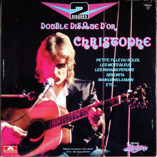 Christophe - Double Disque D'Or | Les Disques Motors (2676 203) - 4 Christophe - Double Disque D'Or | Les Disques Motors (2676 203) - 4