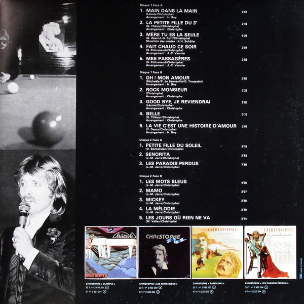 Christophe - Double Disque D'Or | Les Disques Motors (2676 203) - 3 Christophe - Double Disque D'Or | Les Disques Motors (2676 203) - 3