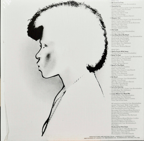 Joan Armatrading - Back To The Night | A&M Records (SP-4525) - 3 Joan Armatrading - Back To The Night | A&M Records (SP-4525) - 3