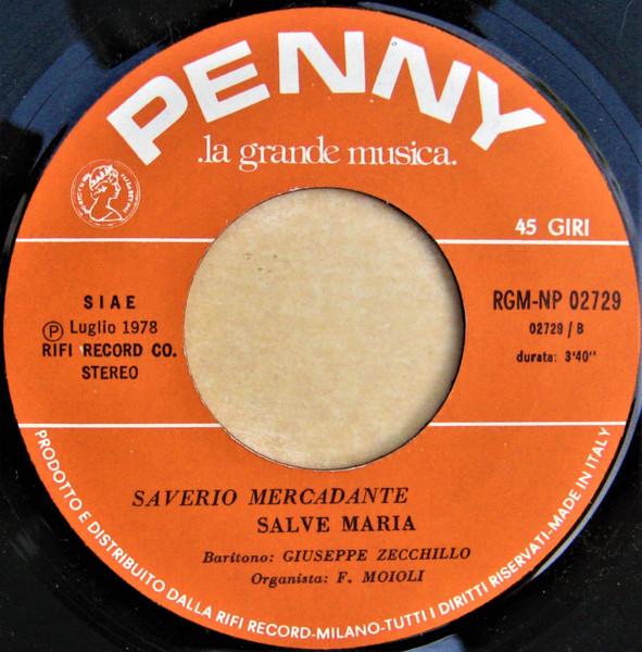 Franz Schubert / Giuseppe Saverio Mercadante - Ave Maria / Salve Maria | Penny (RGM-NP 02729) - 3