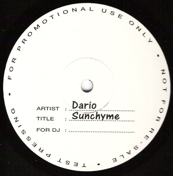 Dario G - Sunchyme | Not On Label (Dario G) (MENT 1201) - main